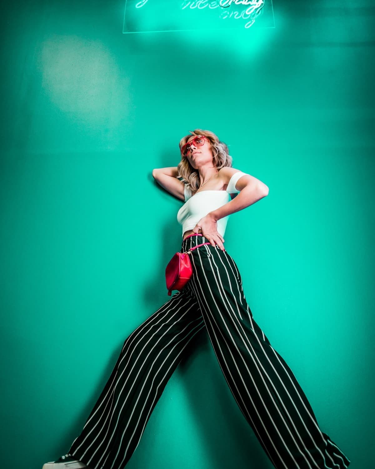 The wide-leg trouser, in ink